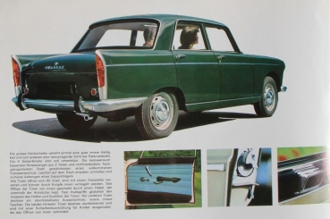 Peugeot 404 Modelprogram 1966 Carbrochure (5339)